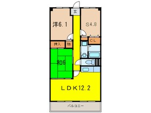 グレンツェント甲東園の物件間取画像